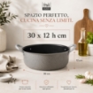 MA MAISON CASSERUOLA ALESSIA ANTIADERENTE IN ALLUMINIO CON MANICI - DIAMENTRO 30 CM X 12H CM