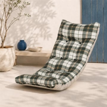 CUSCINO IMBOTTITO VERDE PER RICAMBIO POLTRONA RELAX COMODONA IN LEGNO