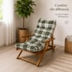 CUSCINO IMBOTTITO VERDE PER RICAMBIO POLTRONA RELAX COMODONA IN LEGNO