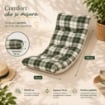 CUSCINO IMBOTTITO VERDE PER RICAMBIO POLTRONA RELAX COMODONA IN LEGNO