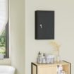 ARMADIETTO MEDICINALI CON 3 MENSOLE E BLOCCO CON CHIAVI IN ACCIAIO, 30X14X46CM, NERO