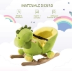 DRAGO A DONDOLO IN LEGNO PER I BAMBINI VERDE E GIALLO