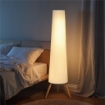 LAMPADA DA TERRA TREPPIEDE CON INTERRUTTORE A PEDALE E LUMINOSITÓ REGOLABILE, 46X46X153 CM, BIANCO