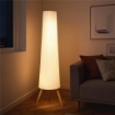 LAMPADA DA TERRA TREPPIEDE CON INTERRUTTORE A PEDALE E LUMINOSITÓ REGOLABILE, 46X46X153 CM, BIANCO