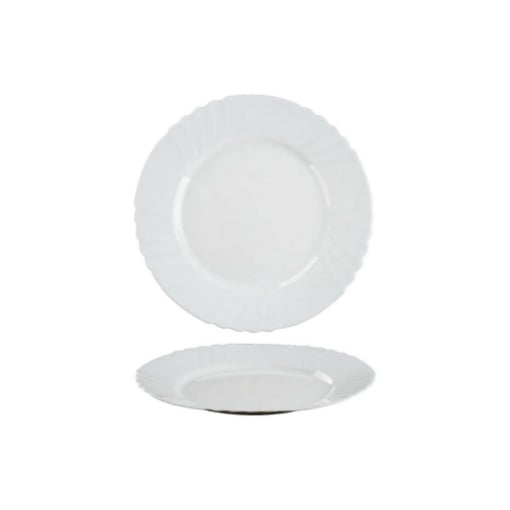 MA MAISON PIATTO DA FRUTTA WAVE IN VETRO - DIAMETRO CM.19 COLORE BIANCO