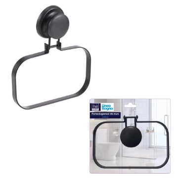 MA MAISON DRILLOUT PORTASCIUGAMANI DA MURO 18X5X3,5X20,5 H CM - COLORE NERO