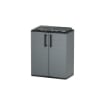 ARMADIO PATTUMIERA BASSO IN PLASTICA 3 SCOMPARTI DIMENSIONI 68 X 37 X H84 CM ARTICOLO USATO