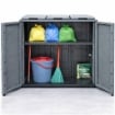 ARMADIO PATTUMIERA BASSO IN PLASTICA 3 SCOMPARTI DIMENSIONI 68 X 37 X H84 CM ARTICOLO USATO