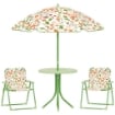 SET DA GIARDINO PER BAMBINI 2-5 ANNI CON TAVOLINO ROTONDO, 2 SEDIE PIEGHEVOLI ARTICOLO USATO SENZA OMBRELLINO 