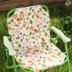 SET DA GIARDINO PER BAMBINI 2-5 ANNI CON TAVOLINO ROTONDO, 2 SEDIE PIEGHEVOLI ARTICOLO USATO SENZA OMBRELLINO 