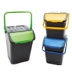 PATTUMIERA ECOLOGIC DA 28 LITRI CON MANICI  SENZA COPERCHIO COLORAZIONE ASSORTITA 