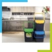 PATTUMIERA ECOLOGIC DA 28 LITRI CON MANICI  SENZA COPERCHIO COLORAZIONE ASSORTITA 