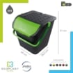PATTUMIERA ECOLOGIC DA 28 LITRI CON MANICI  SENZA COPERCHIO COLORAZIONE ASSORTITA 