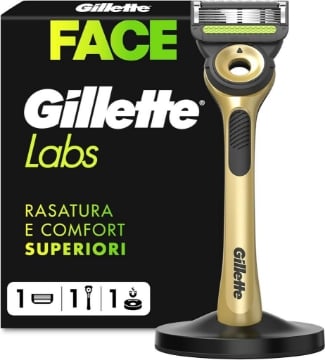 GILLETTE LABS RASOIO 1 LAMETTA UP GOLD - RASATURA E COMFORT 