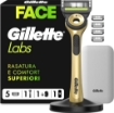 GILLETTE LABS RASOIO 6 LAMETTE  UP GOLD TRAVEL - RASATURA E COMFORT 