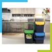 PATTUMIERA ECOLOGIC DA 28 LITRI CON MANICI  SENZA COPERCHIO COLORAZIONE ASSORTITA 