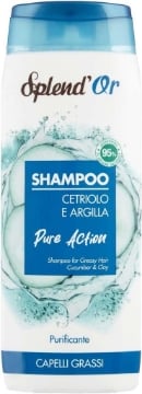 SPLENDOR SHAMPOO CETRIOLO E ARGILLA PURIFICANTE CAPELLI GRASSI 300 ML